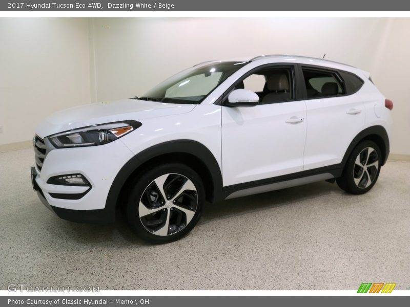 Dazzling White / Beige 2017 Hyundai Tucson Eco AWD