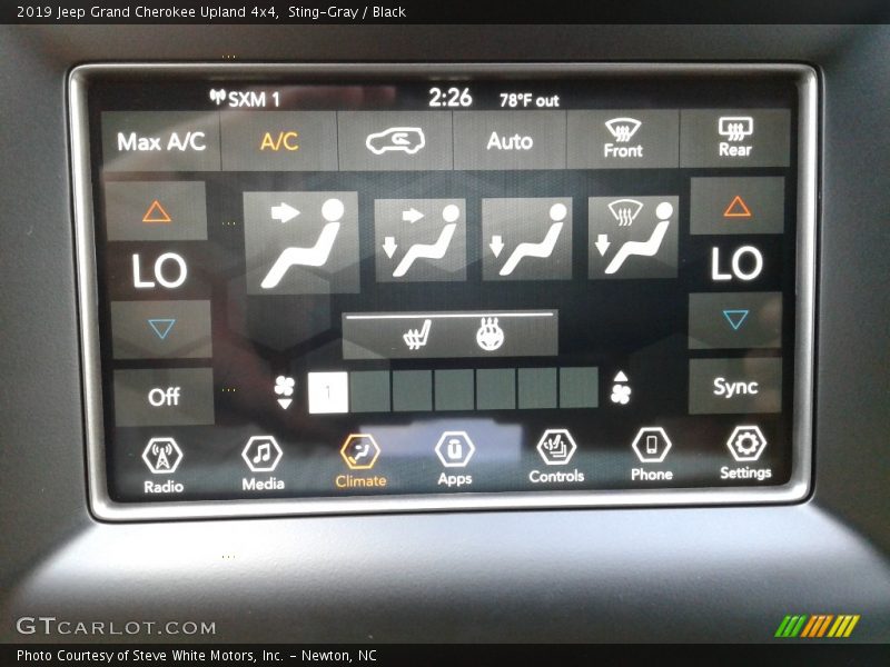Sting-Gray / Black 2019 Jeep Grand Cherokee Upland 4x4