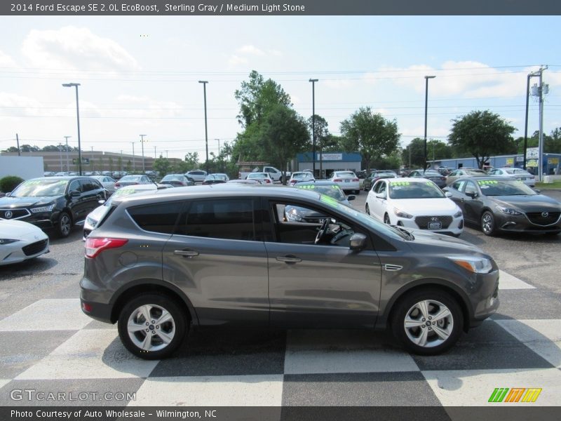 Sterling Gray / Medium Light Stone 2014 Ford Escape SE 2.0L EcoBoost