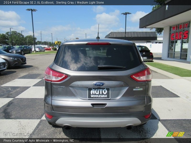 Sterling Gray / Medium Light Stone 2014 Ford Escape SE 2.0L EcoBoost