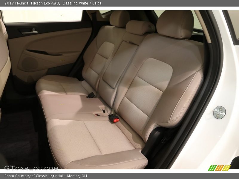 Dazzling White / Beige 2017 Hyundai Tucson Eco AWD