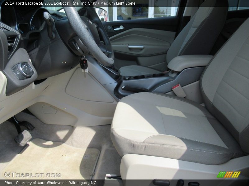 Sterling Gray / Medium Light Stone 2014 Ford Escape SE 2.0L EcoBoost