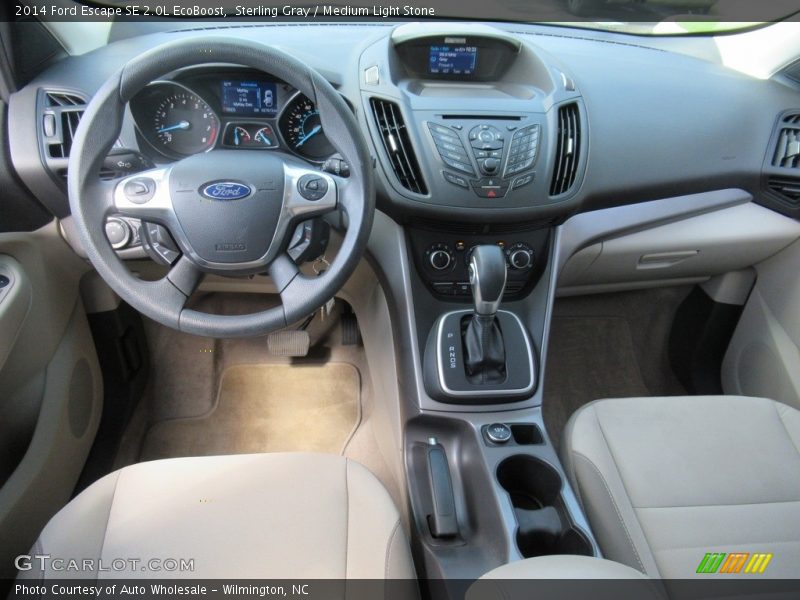 Sterling Gray / Medium Light Stone 2014 Ford Escape SE 2.0L EcoBoost
