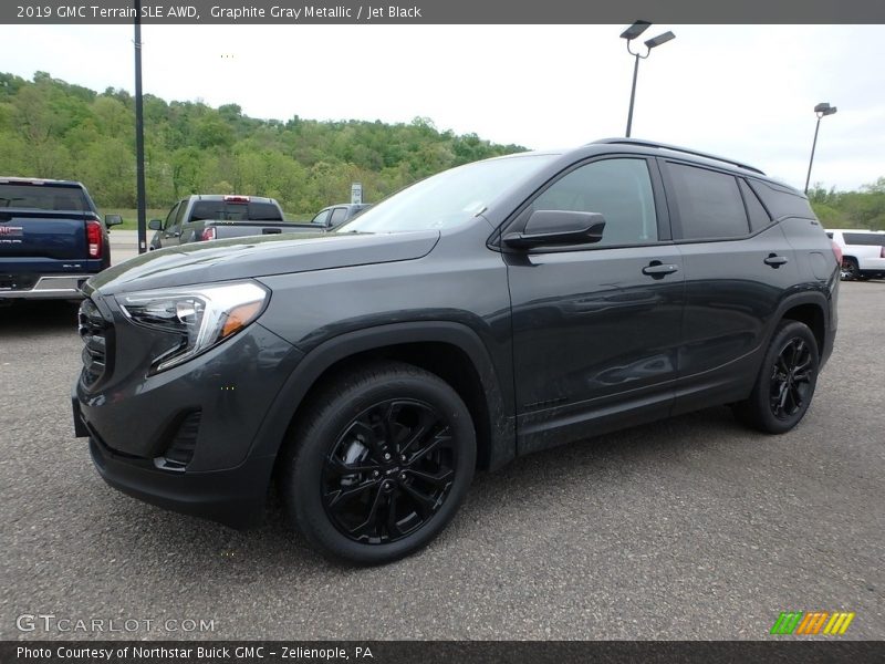 Graphite Gray Metallic / Jet Black 2019 GMC Terrain SLE AWD
