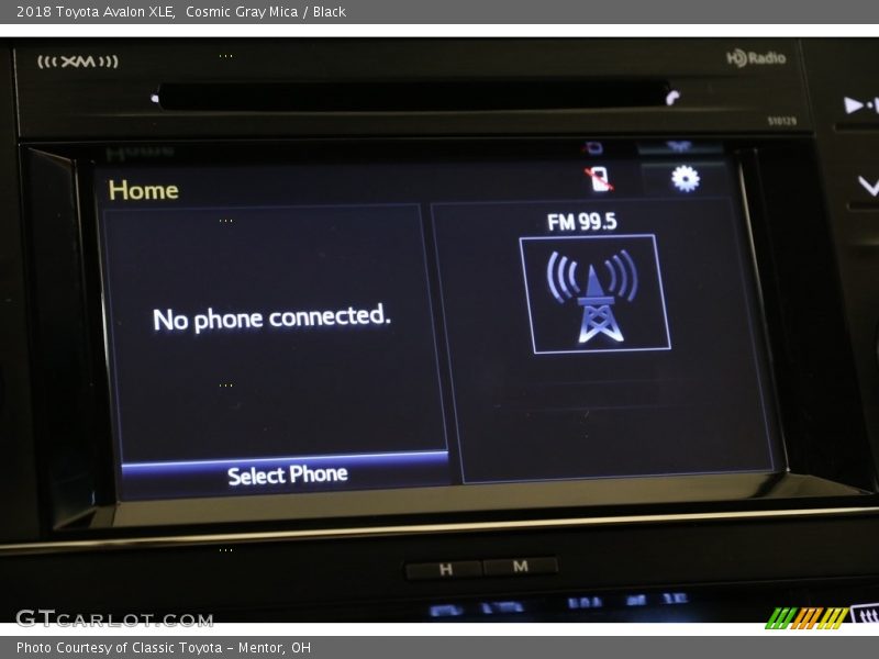 Cosmic Gray Mica / Black 2018 Toyota Avalon XLE