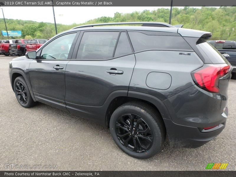 Graphite Gray Metallic / Jet Black 2019 GMC Terrain SLE AWD