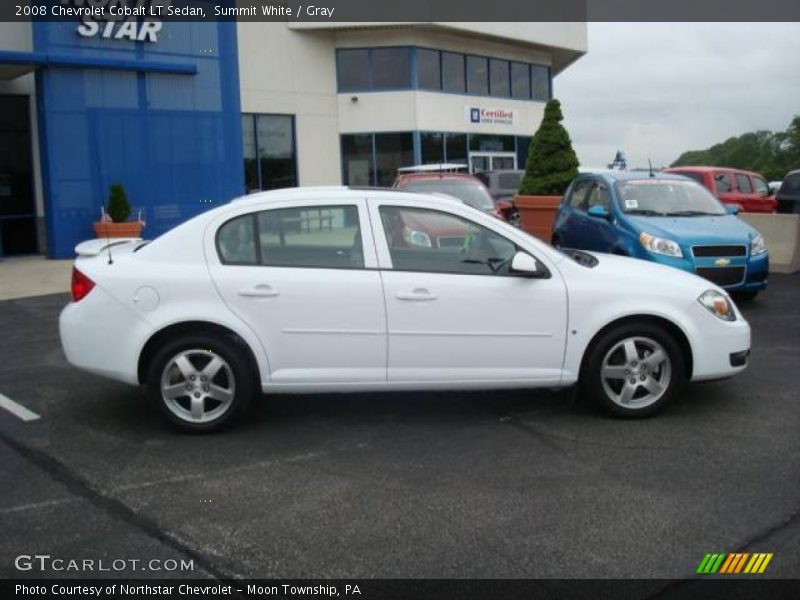 Summit White / Gray 2008 Chevrolet Cobalt LT Sedan