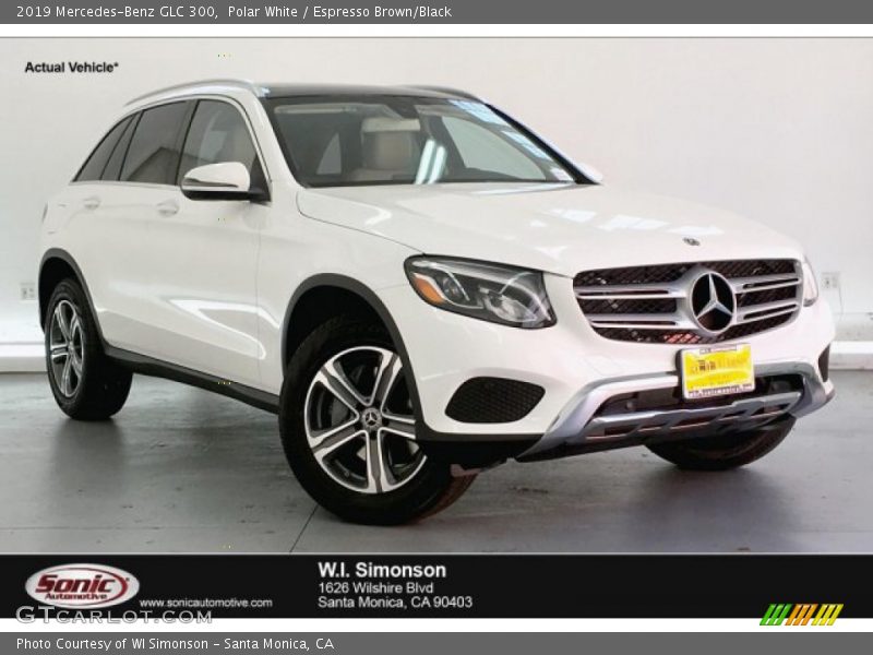Polar White / Espresso Brown/Black 2019 Mercedes-Benz GLC 300