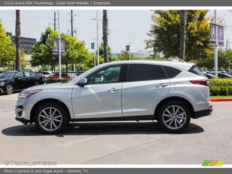 Lunar Silver Metallic / Graystone 2019 Acura RDX Technology