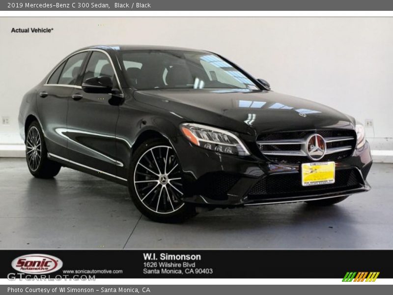 Black / Black 2019 Mercedes-Benz C 300 Sedan