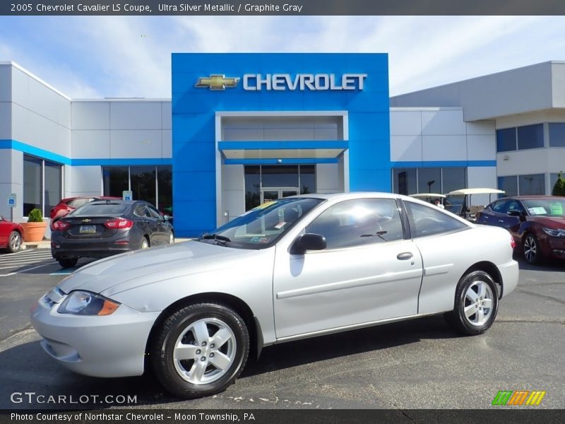 Ultra Silver Metallic / Graphite Gray 2005 Chevrolet Cavalier LS Coupe