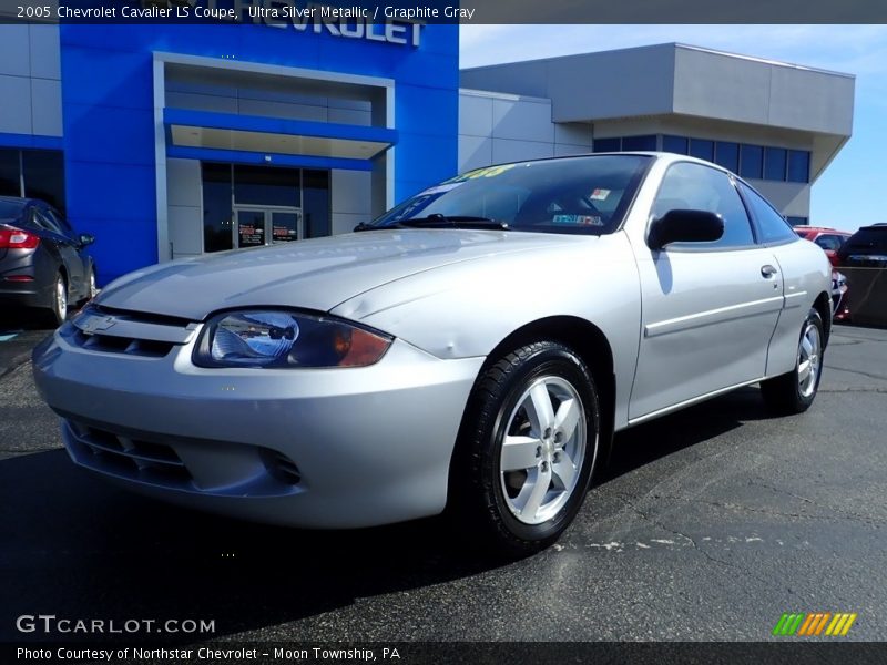 Ultra Silver Metallic / Graphite Gray 2005 Chevrolet Cavalier LS Coupe