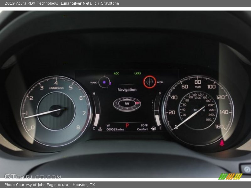 Lunar Silver Metallic / Graystone 2019 Acura RDX Technology