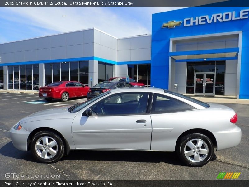 Ultra Silver Metallic / Graphite Gray 2005 Chevrolet Cavalier LS Coupe