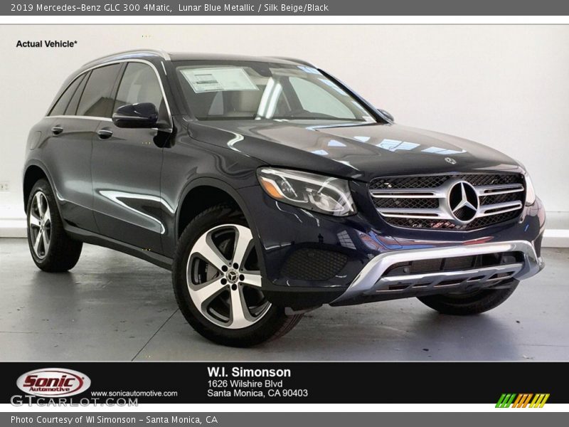 Lunar Blue Metallic / Silk Beige/Black 2019 Mercedes-Benz GLC 300 4Matic