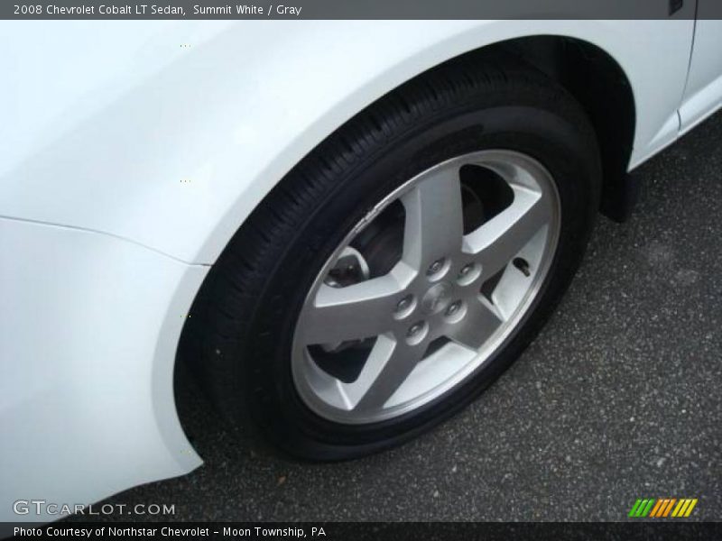 Summit White / Gray 2008 Chevrolet Cobalt LT Sedan