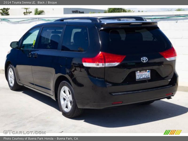 Black / Bisque 2014 Toyota Sienna LE
