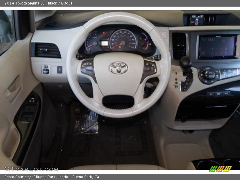 Black / Bisque 2014 Toyota Sienna LE