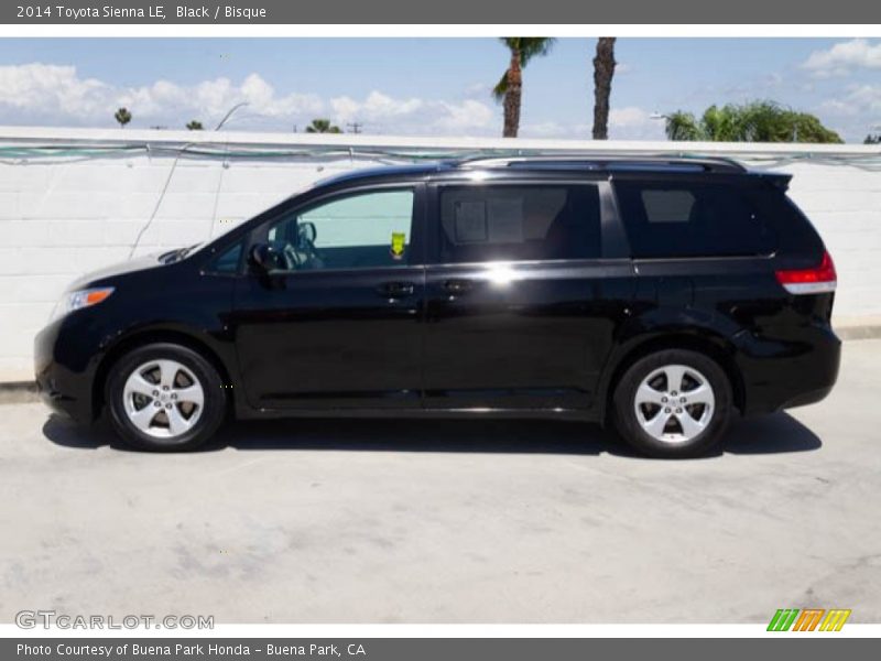 Black / Bisque 2014 Toyota Sienna LE