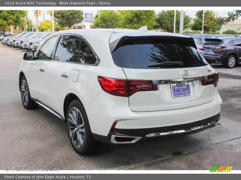 White Diamond Pearl / Ebony 2019 Acura MDX Technology