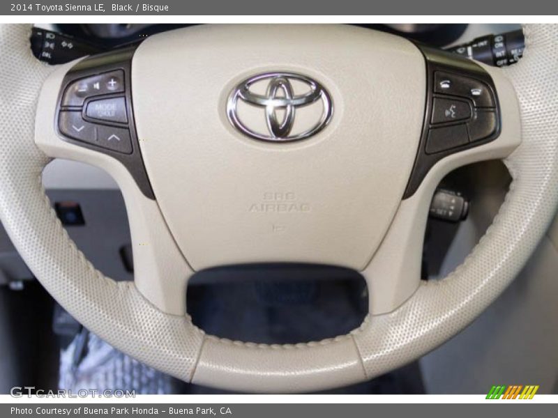 Black / Bisque 2014 Toyota Sienna LE