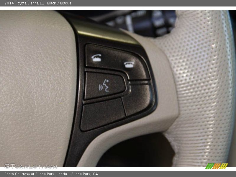 Black / Bisque 2014 Toyota Sienna LE