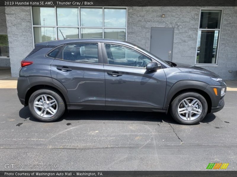 Thunder Gray / Black 2019 Hyundai Kona SE AWD