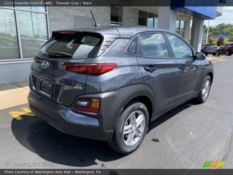 Thunder Gray / Black 2019 Hyundai Kona SE AWD
