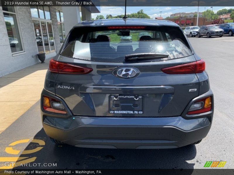 Thunder Gray / Black 2019 Hyundai Kona SE AWD