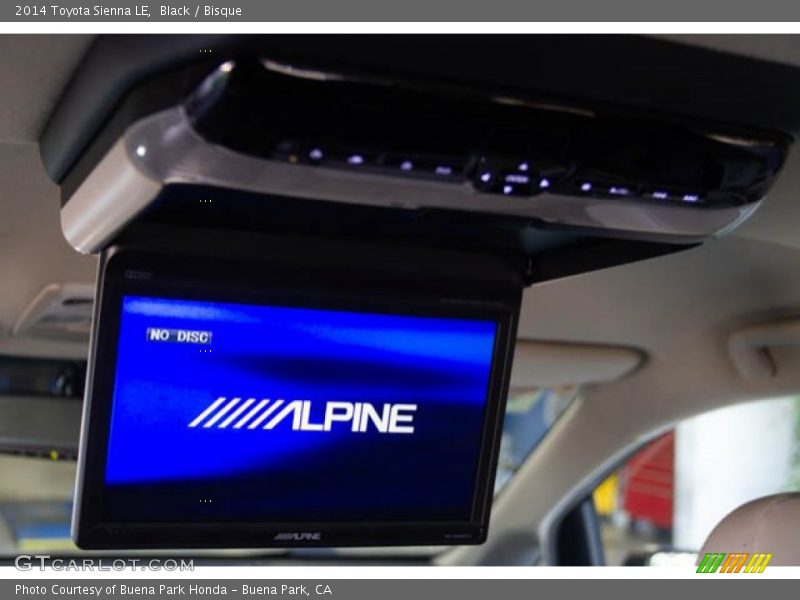 Black / Bisque 2014 Toyota Sienna LE