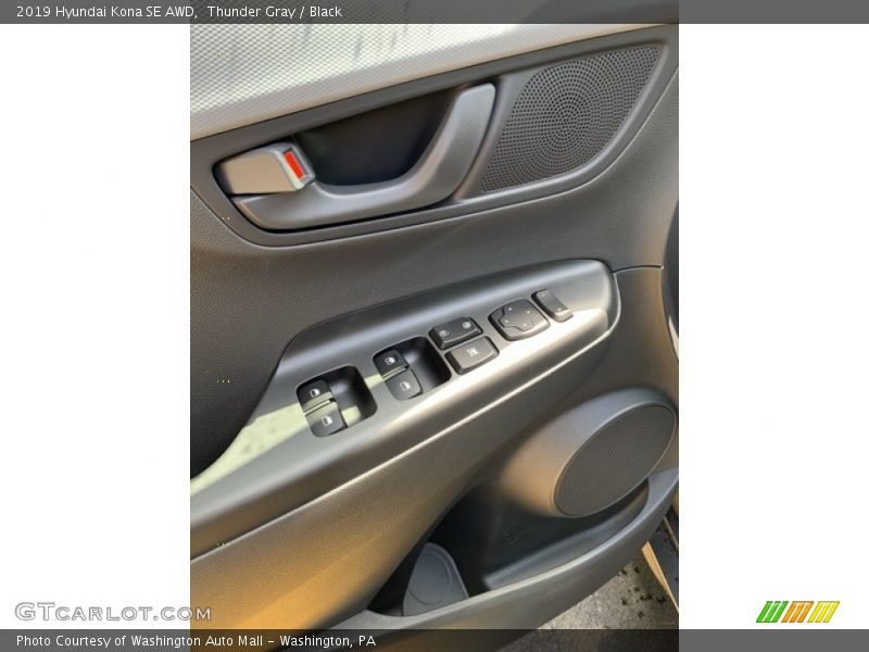 Thunder Gray / Black 2019 Hyundai Kona SE AWD