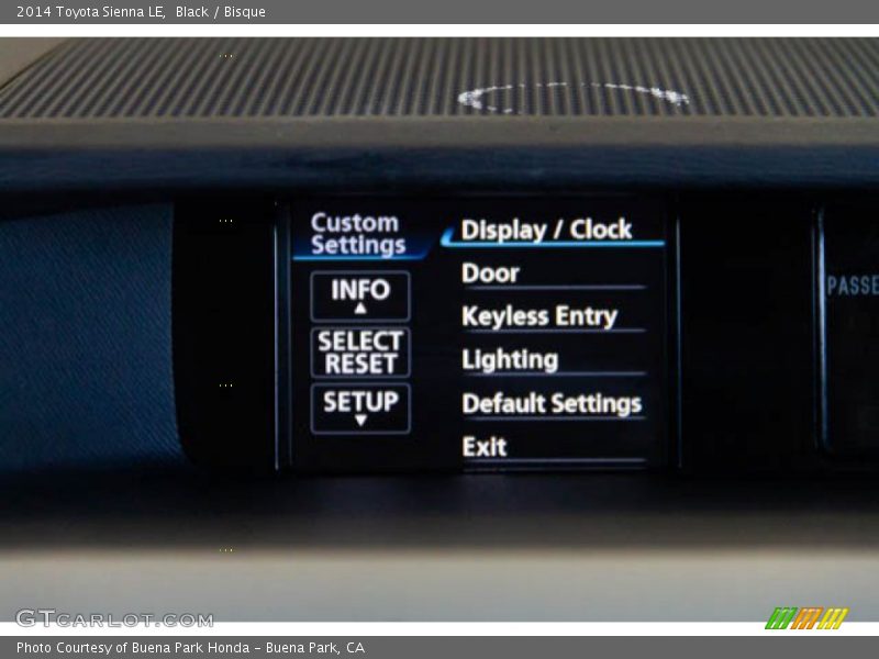 Black / Bisque 2014 Toyota Sienna LE