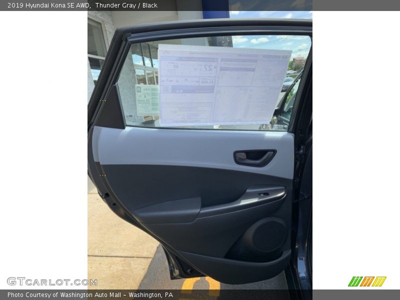 Thunder Gray / Black 2019 Hyundai Kona SE AWD