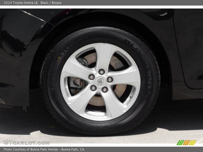 Black / Bisque 2014 Toyota Sienna LE