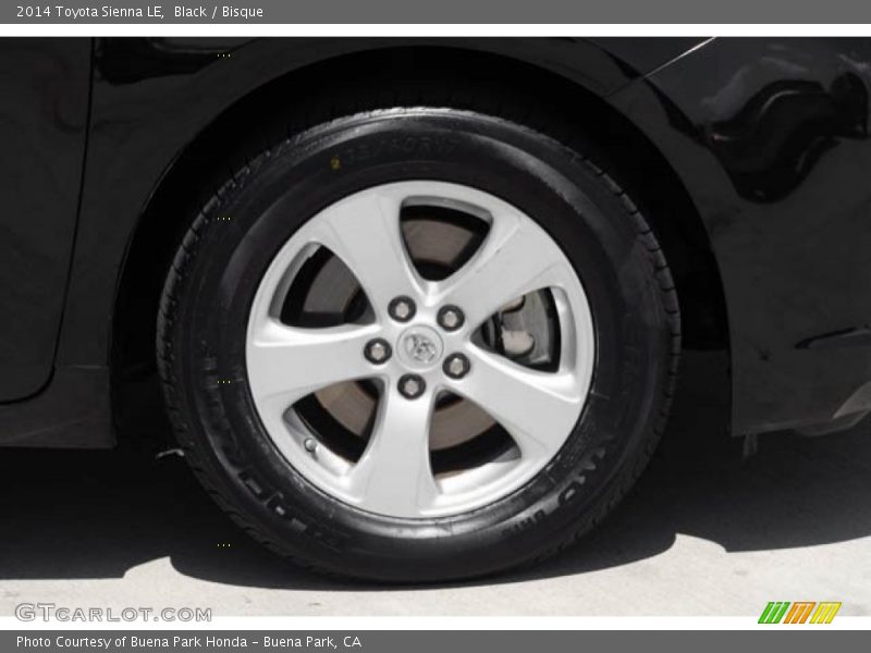 Black / Bisque 2014 Toyota Sienna LE