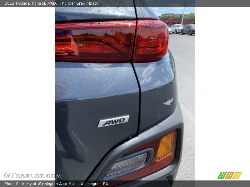 Thunder Gray / Black 2019 Hyundai Kona SE AWD