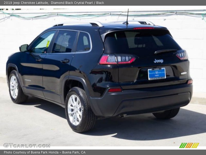 Diamond Black Crystal Pearl / Black 2019 Jeep Cherokee Latitude