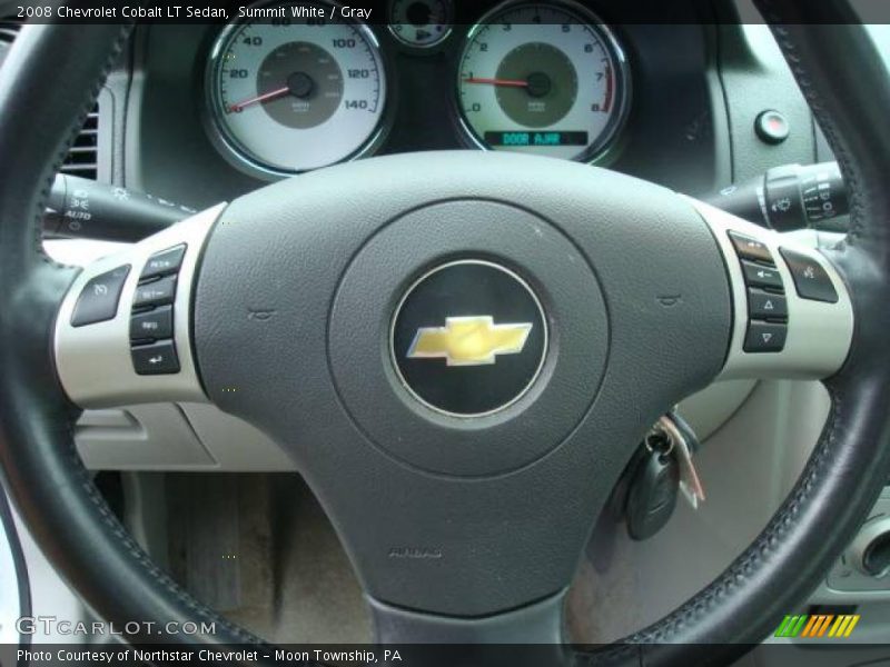 Summit White / Gray 2008 Chevrolet Cobalt LT Sedan