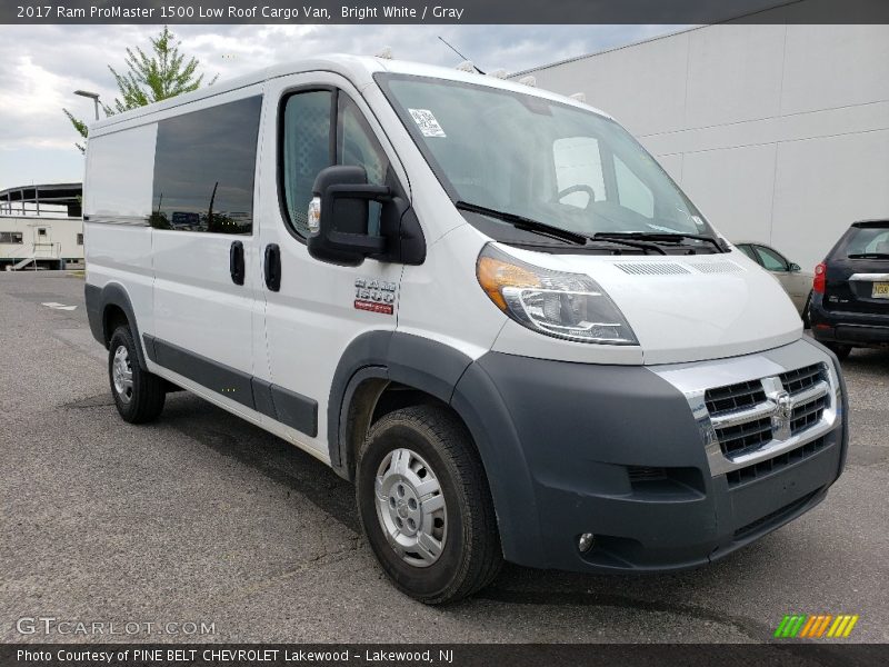 Bright White / Gray 2017 Ram ProMaster 1500 Low Roof Cargo Van