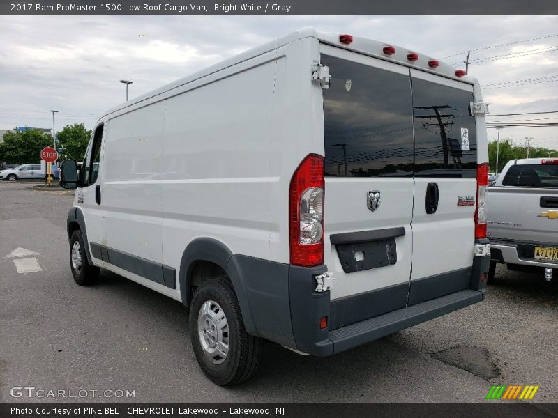 Bright White / Gray 2017 Ram ProMaster 1500 Low Roof Cargo Van