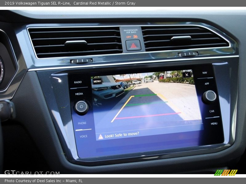 Cardinal Red Metallic / Storm Gray 2019 Volkswagen Tiguan SEL R-Line