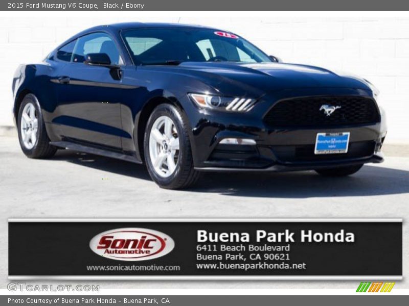 Black / Ebony 2015 Ford Mustang V6 Coupe