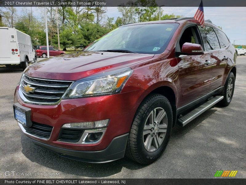Siren Red Tintcoat / Ebony 2017 Chevrolet Traverse LT