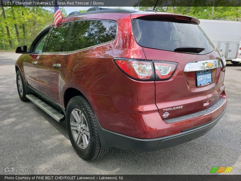 Siren Red Tintcoat / Ebony 2017 Chevrolet Traverse LT