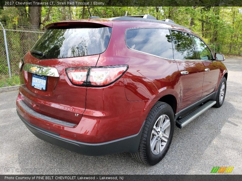 Siren Red Tintcoat / Ebony 2017 Chevrolet Traverse LT