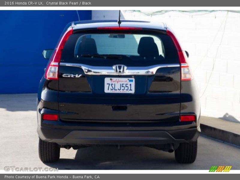 Crystal Black Pearl / Black 2016 Honda CR-V LX