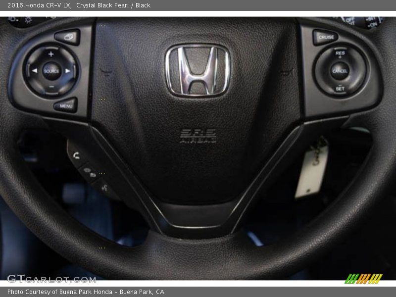 Crystal Black Pearl / Black 2016 Honda CR-V LX