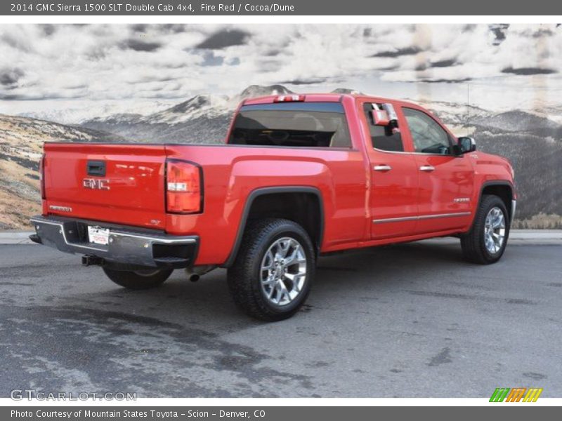 Fire Red / Cocoa/Dune 2014 GMC Sierra 1500 SLT Double Cab 4x4