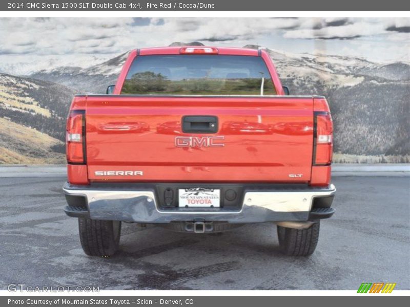 Fire Red / Cocoa/Dune 2014 GMC Sierra 1500 SLT Double Cab 4x4