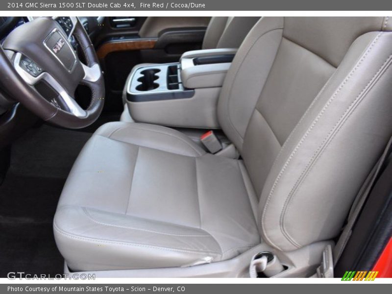 Fire Red / Cocoa/Dune 2014 GMC Sierra 1500 SLT Double Cab 4x4